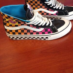 Vans Multicolor Checkered High-Top Sneakers